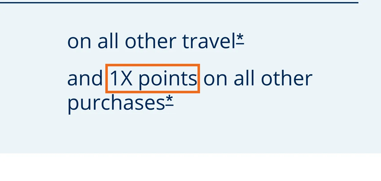 Capture of Chase Sapphire Preferred Credit Card | Chase.com: “and 1X points on all other purchases”