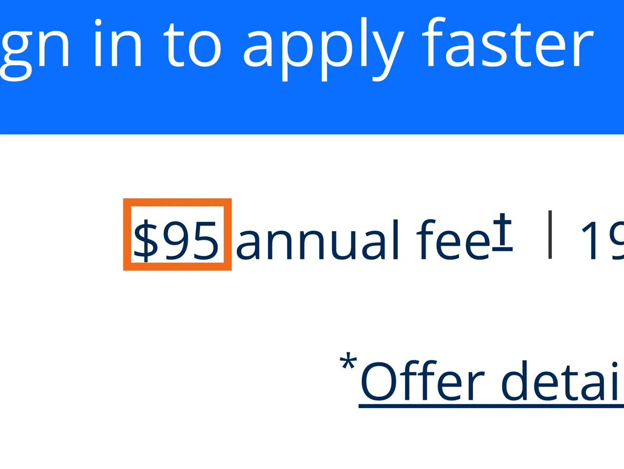 Capture of Chase Sapphire Preferred Credit Card | Chase.com: “$95 annual fee”